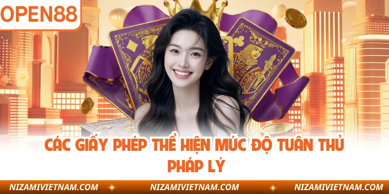 Các giấy phép thể hiện mức độ tuân thủ pháp lý